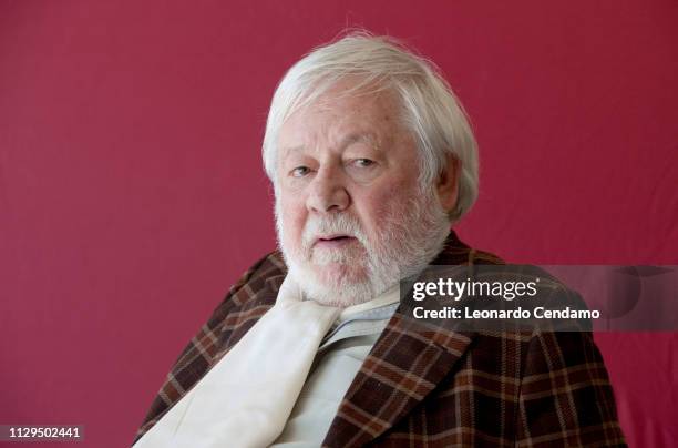 Paolo Villaggio actor and Italian writer, Torino, Italy, May 2013.