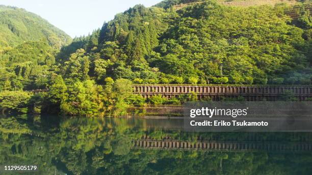 kuma river - 田舎の風景 imagens e fotografias de stock