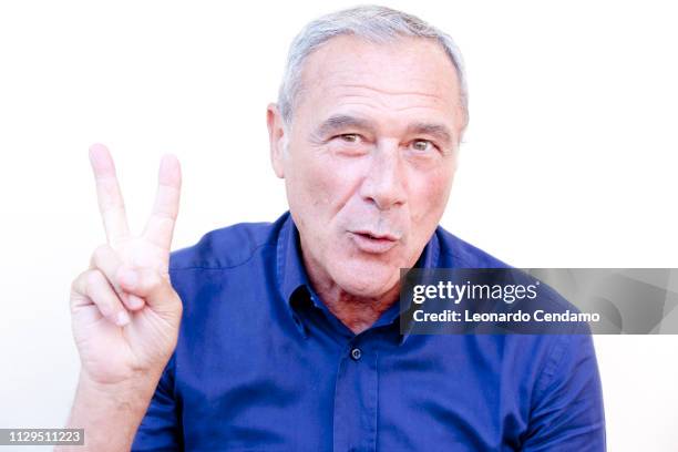 Pietro Grasso, writer and Italian Magistrate, Torino, Italy, September 2005.