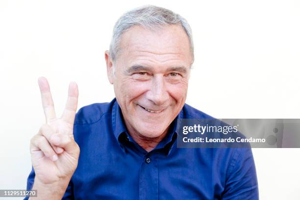 Pietro Grasso, writer and Italian Magistrate, Mantova, Italy, September 2005.