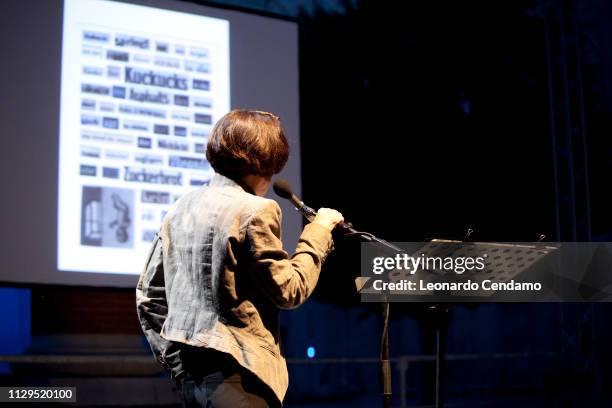 Herta Muller, Romanian-Born German Nobel Prize-Winning novelist, poet and essayist, Lido, Italy, 2010.