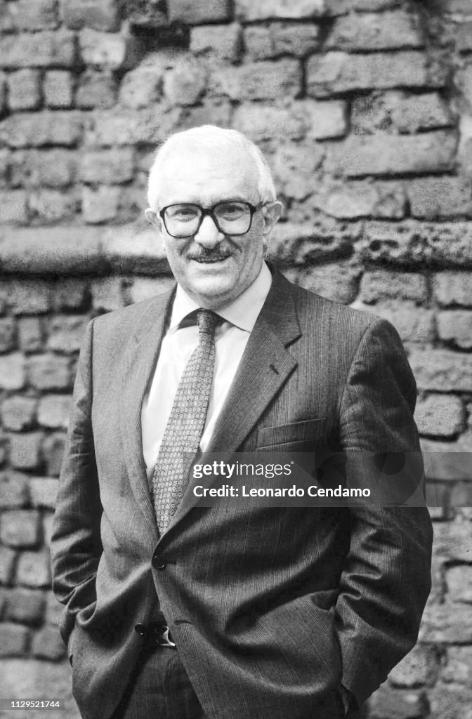 Giuseppe Galasso, Italian writer, Milan, Italy, May 1991. News Photo ...