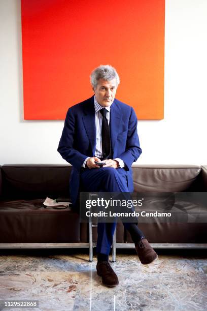 Alain Elkann, writer, TV journalist, Milan, Italy, 2010.