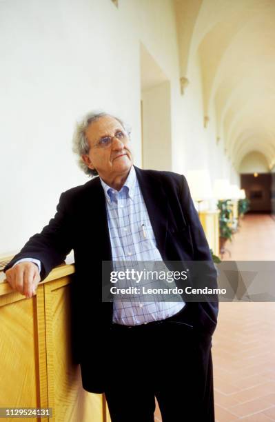 Abraham B Yehoshua, Abraham Yehoshua, portrait, writer, Israeli, novelist, Pordenone, Italy, 15th November 2004.