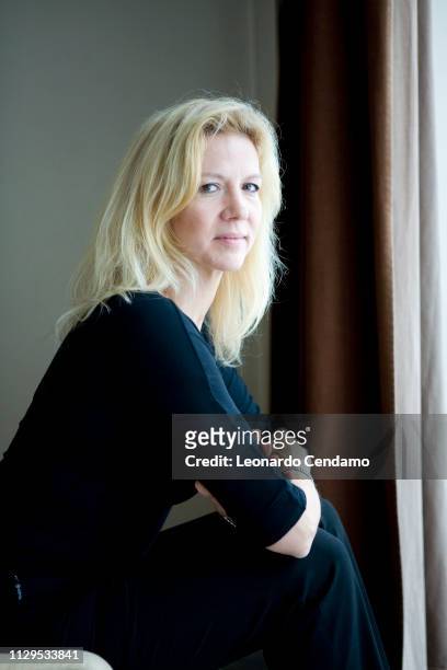 Liza Marklund, Swedish journalist and crime writer, portrait, Milan, Italy, 6th December 2008.