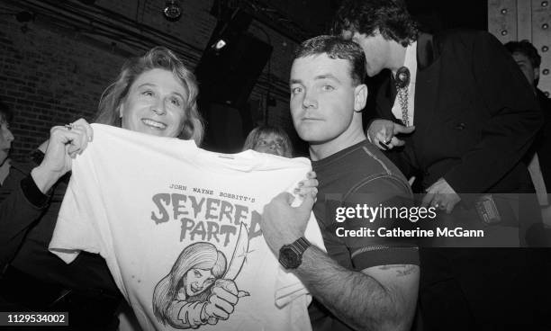 John Wayne Bobbitt poses for a photo at Michael Musto's birthday part at Tunnel nightclub in March 1993 in New York City, New York.