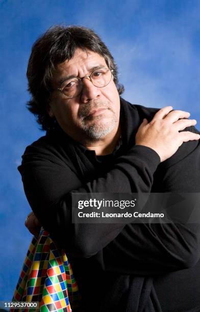 Luis Sepulveda, Chilean writer, portrait, Suzzara, Italy, 12th November 2008.