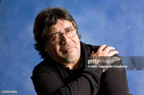 Luis Sepulveda, Chilean writer, portrait, Suzzara, Italy, 12th November 2008.
