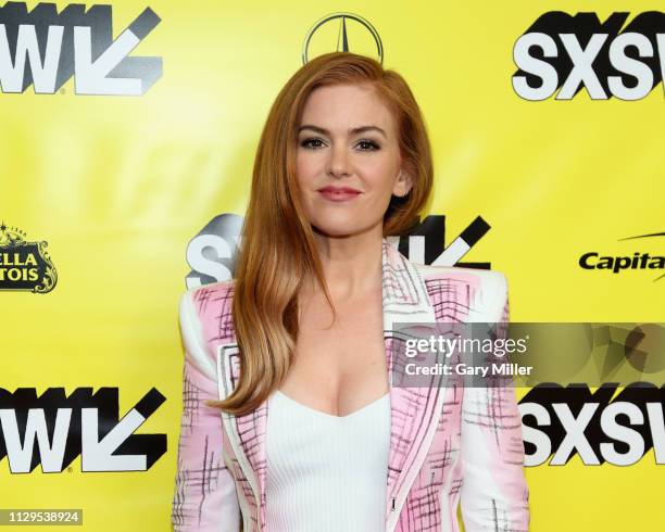 Isla Fisher attends the premiere of "The Beach Bum" at the Paramount Theatre during the SXSW Conference And Festival on March 9, 2019 in Austin,...