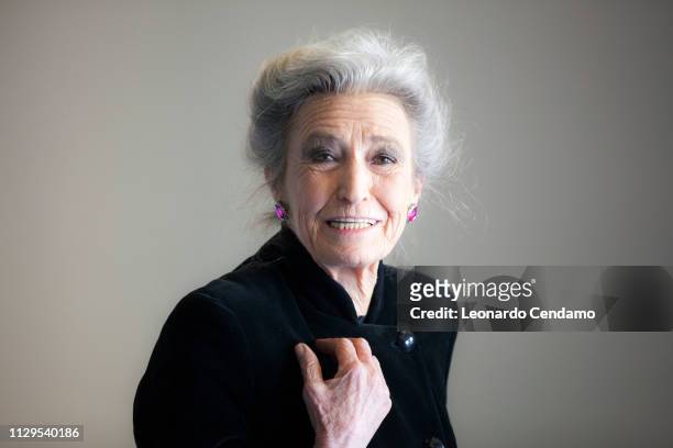 Barbara Alberti, Italian writer, Milano, Italy, 20th April 2017.