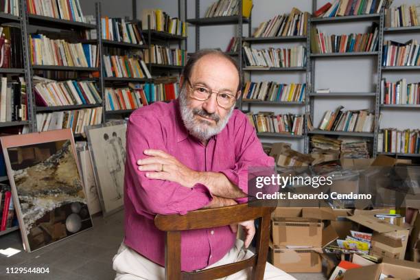 Umberto Eco, Italian semiotician and writer, Monte Cerignone, Italy, 2 September 2007.