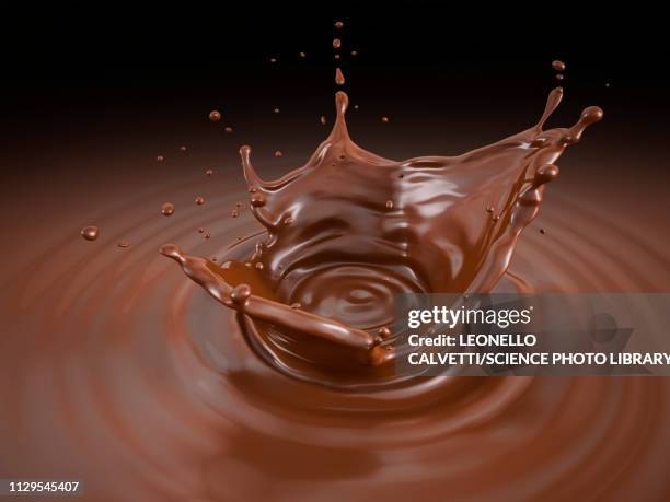 liquid chocolate crown splash, illustration - cacao fruit stock illustrations