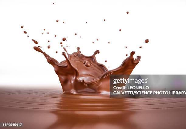 liquid chocolate crown splash, illustration - close up of chocolates for sale stock illustrations