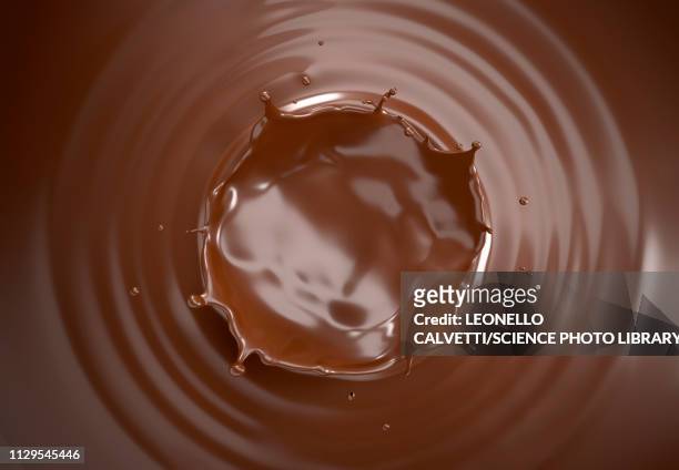 liquid chocolate crown splash, illustration - close up of chocolates for sale stock illustrations