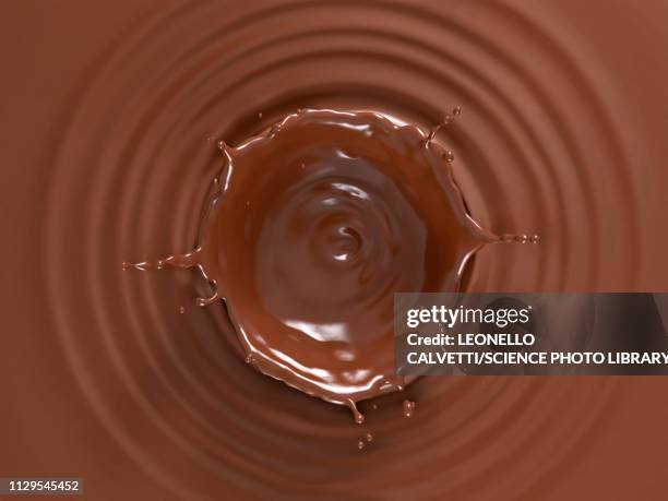 liquid chocolate crown splash, illustration - close up of chocolates for sale stock illustrations