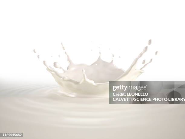 milk crown splash with ripples, illustration - pool background stock illustrations