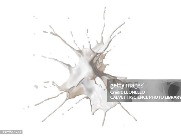 milk explosion, illustration - dripping milk stock illustrations