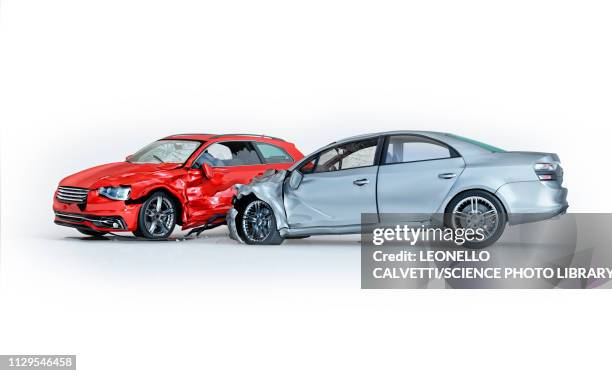 two cars crashed in accident, illustration - graphic car accidents stock illustrations