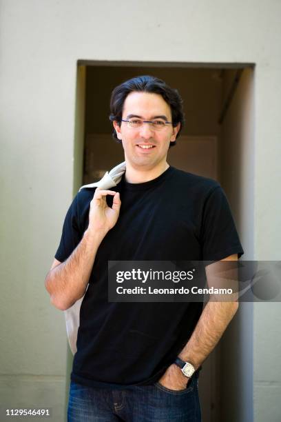 Juan Gabriel Vasquez, Colombian, writer, portrait, Ponte Alle Grazie, Modena, Italy, 13th May 2008.