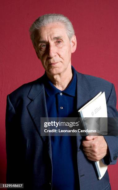 Stefano Rodota, Italian, jurist, politician, writer, portrait, Venezia, Italy, 19th September 2009.