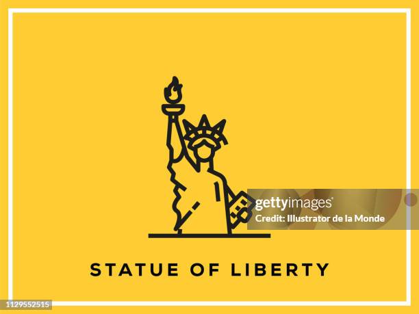ilustrações de stock, clip art, desenhos animados e ícones de statue of liberty - porto de nova iorque