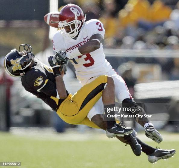 Missouri wide receiver Jared Perry can't pull down a pass reception