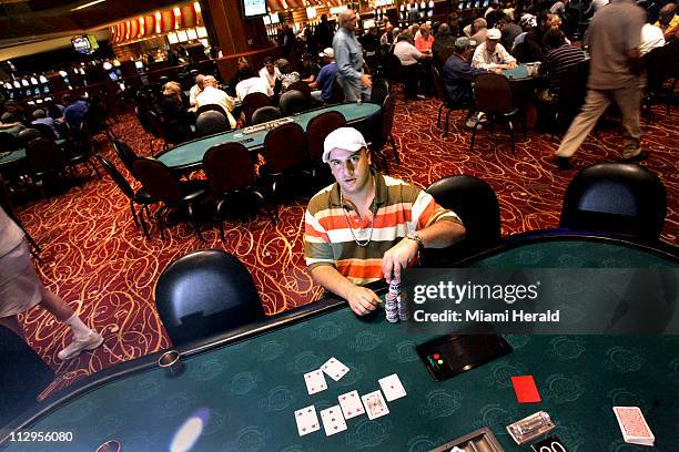 Michael Mizrachi pictured at the Seminole Hard Rock Hotel & Casino near Hollywood, Florida, maintains a home in Miramar when he is not living in Las...