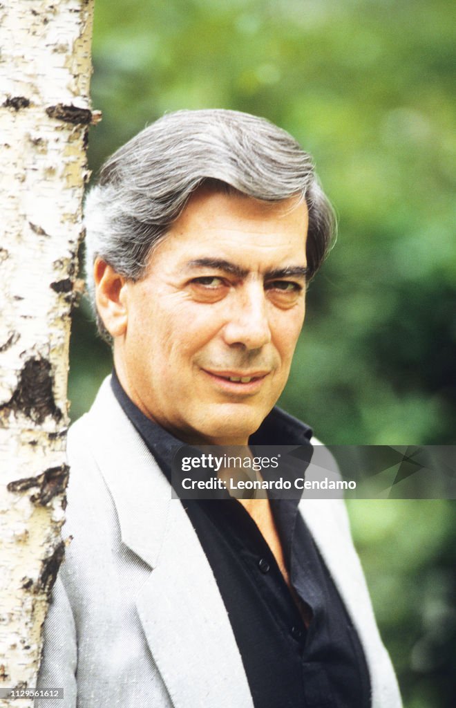 Mario Vargas Llosa, Peruvian Writer, Mantova, Italy, 26th June 2004