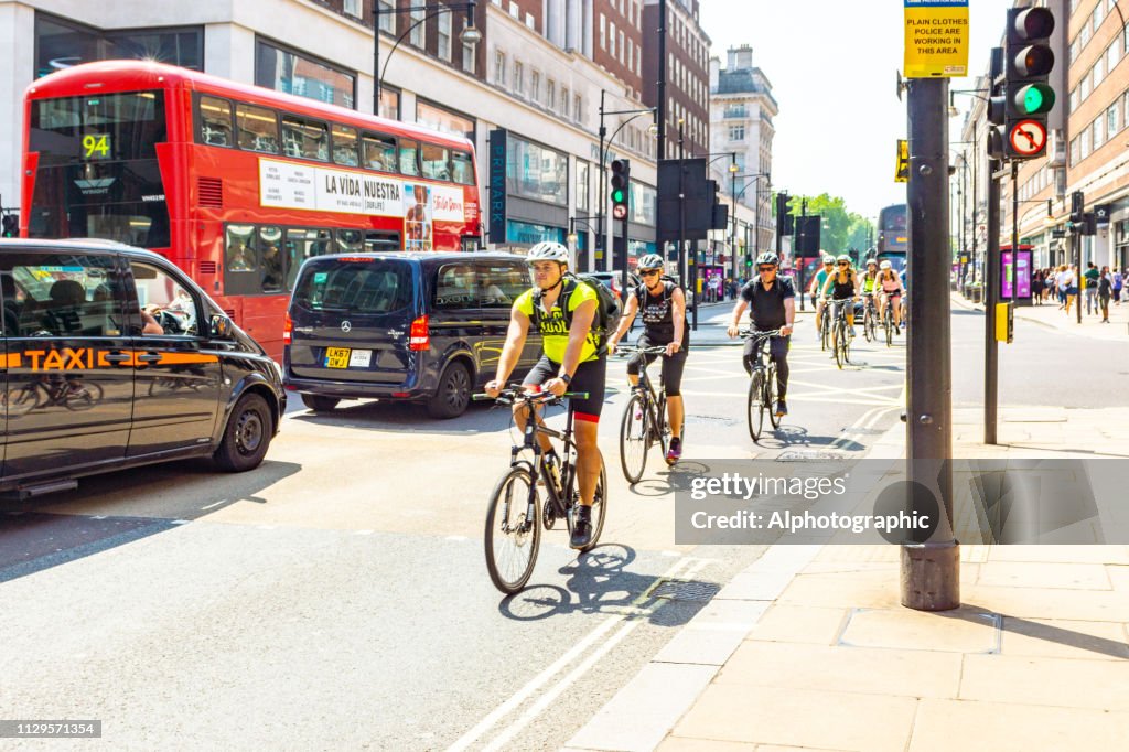 Radfahrer in London