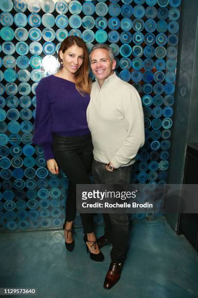 Ana Laspetkovski and David Weinreb attend the Edo Ferragamo after party at 10 Corso Como on February 13, 2019 in New York City.