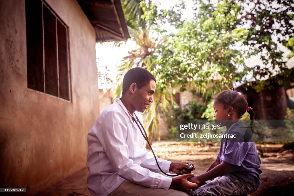 Doctor meet African child