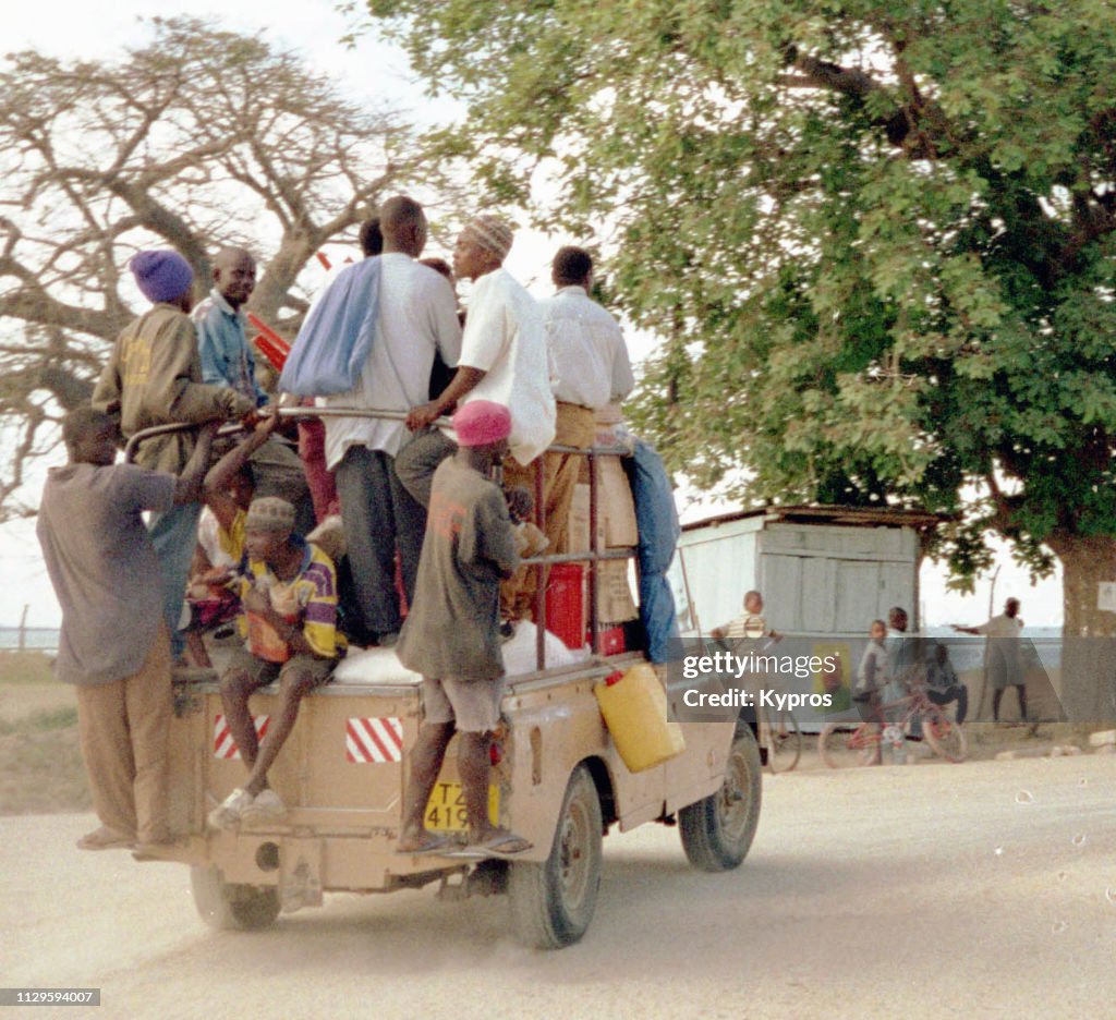 Africa, Tanzania, Dar Es Salaam, 2000: View Of African Taxi