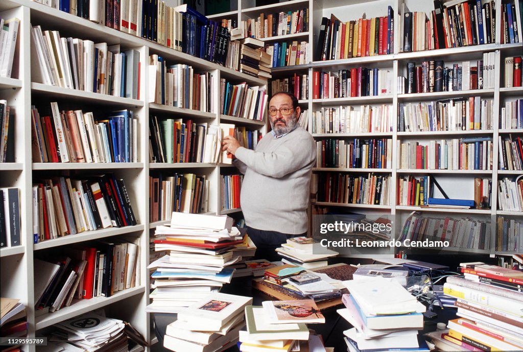 Umberto Eco Italian Semiologist Writer Philosopher Essayist And Professor