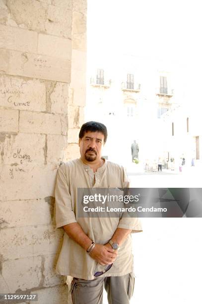 Luis Sepulveda, Chilean, writer, novelist, portrait, Modena, Milano, Italy, 2005.