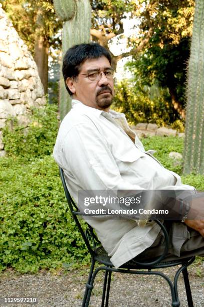 Luis Sepulveda, Chilean, writer, novelist, portrait, Torino-Turin, Italy, 2005.