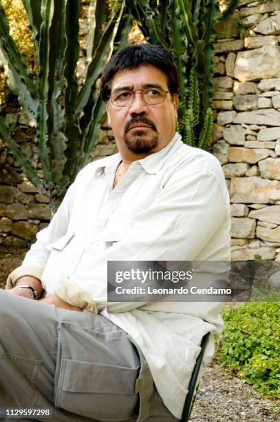 Luis Sepulveda, Chilean, writer, novelist, portrait, Mantova, Italy, 2005.
