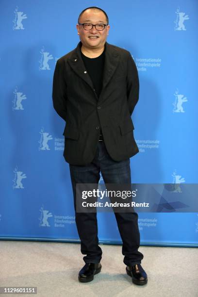 Director Wang Xiaoshuai poses at the "So Long, My Son" photocall during the 69th Berlinale International Film Festival Berlin at Grand Hyatt Hotel on...