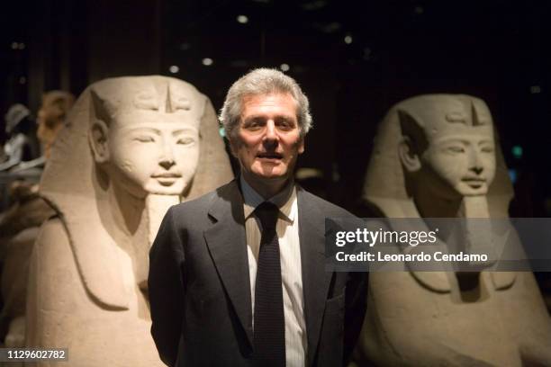 Alain Elkann, President of Egyptian Museum of Turin and writer, portrait, Milano, Italy, 13th May 2007.