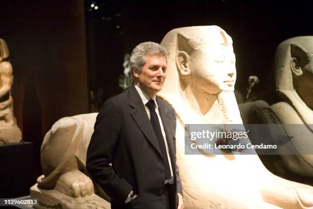 Alain Elkann, President of Egyptian Museum of Turin and writer, portrait, Milan, Italy, 13th May 2007.