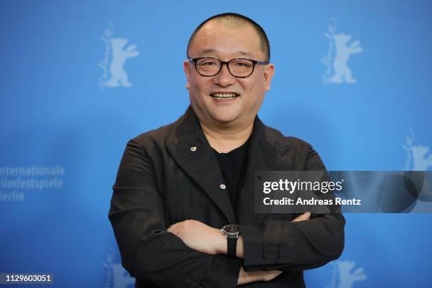 Director Wang Xiaoshuai poses at the "So Long, My Son" photocall during the 69th Berlinale International Film Festival Berlin at Grand Hyatt Hotel on...