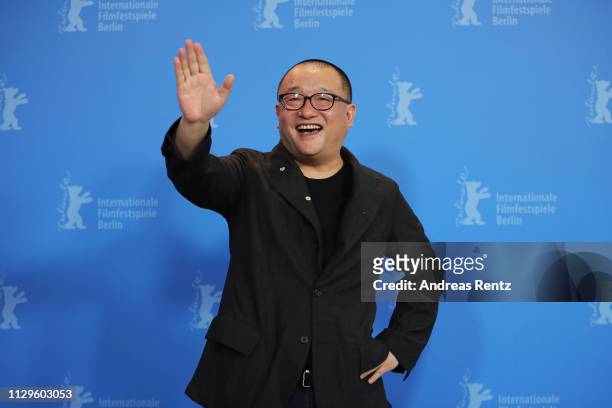 Director Wang Xiaoshuai poses at the "So Long, My Son" photocall during the 69th Berlinale International Film Festival Berlin at Grand Hyatt Hotel on...