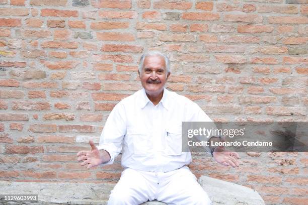 Books, Carlos Fuentes, essayist, Il Saggiatore, Latin American Literature, Literary historian Of Letters, Mexican, novelist, Panama, portrait,...