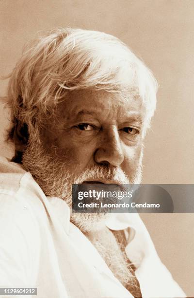 Actor and writer, Paolo Villaggio, Paris, France, 17th 1-01.