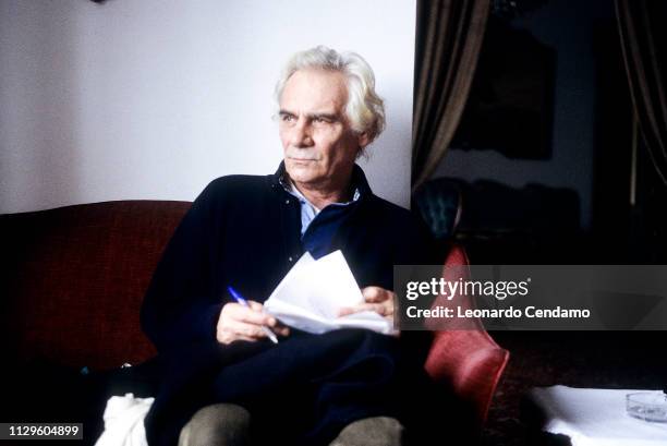 Gian Maria Volonte, Italian actor, Paris, France, October 1991.