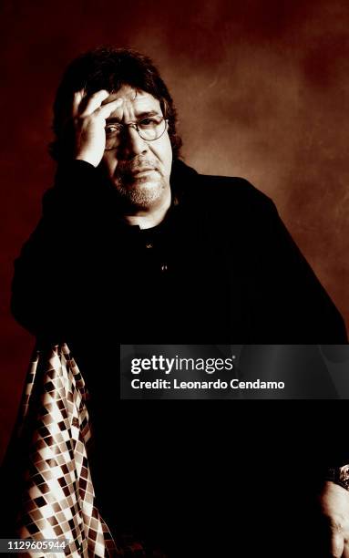 Luis Sepulveda, Chilean writer and journalist, portrait, Milan, Italy, 12th November 2008.