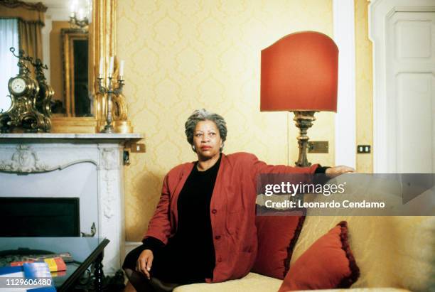 Toni Morrison, American writer, Grande Hotel et Milan, Giuseppe Verdi’s room, Milan, Italy, 23rd November 1994.