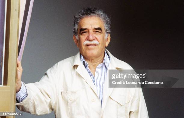 Gabriel Garcia Marquez, Colombian writer and novelist Nobel Prize Literature 1982, Lido, Italy, 1982.