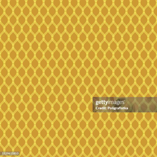 seamless abstract background pattern - gold wallpaper - vector illustration - wicker stock illustrations