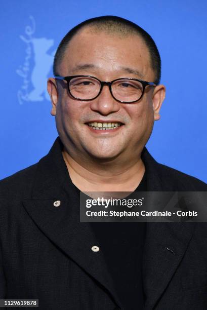 Director Wang Xiaoshuai poses at the "So Long, My Son" photocall during the 69th Berlinale International Film Festival Berlin at Grand Hyatt Hotel on...