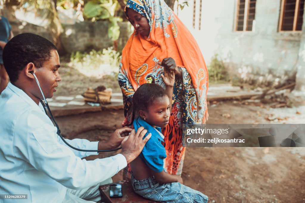 Doctor meet African child